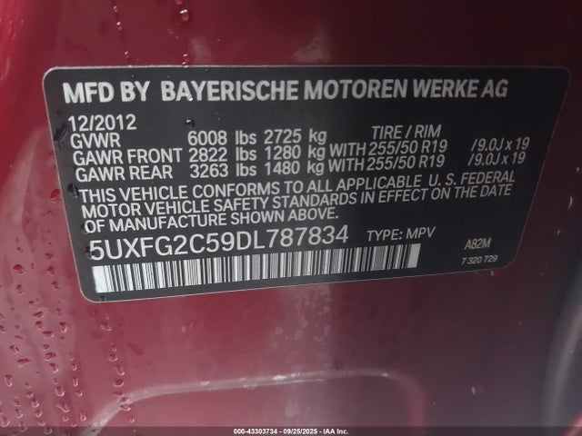 2013 BMW X6 5UXFG2C59DL787834 Photo 8