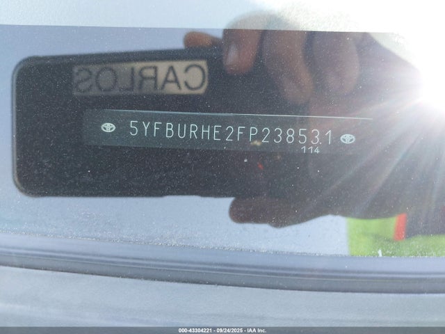 Toyota 2zr-fe 2015 5YFBURHE2FP238531 Image 9