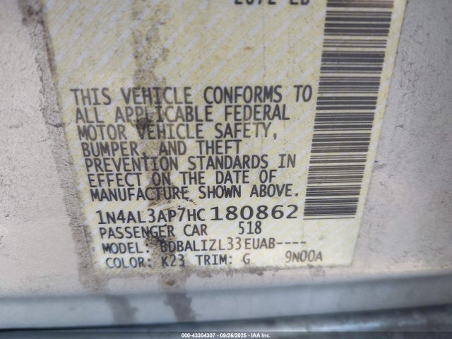 1N4AL3AP7HC180862 Nissan Altima