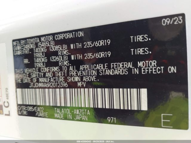 2024 LEXUS RX 350 JTJCHMAA6R2012396 Photo 8