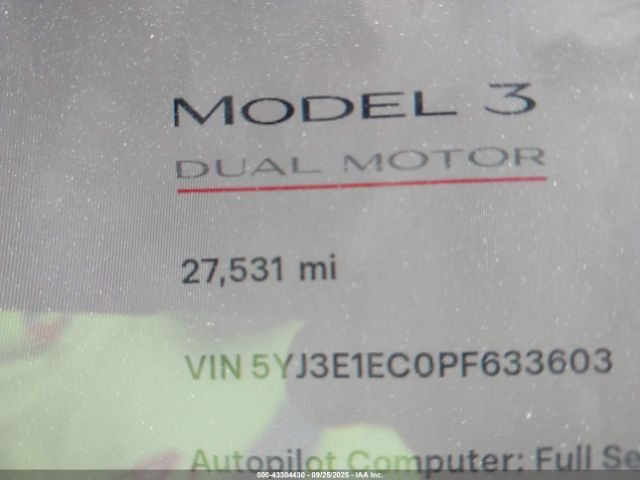 2023 TESLA MODEL 3 5YJ3E1EC0PF633603 Photo 6