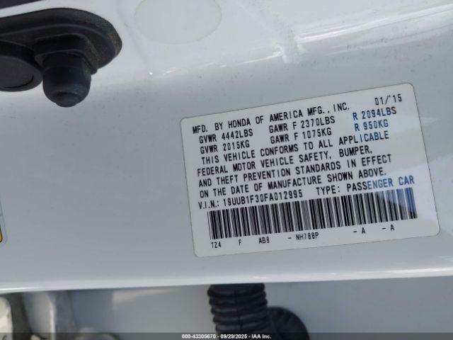 2015 ACURA TLX 19UUB1F30FA012995 Photo 8