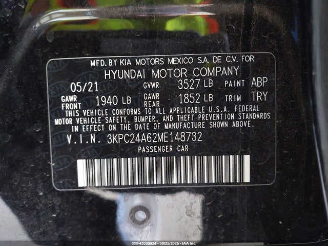 3KPC24A62ME148732 Hyundai gamma ii