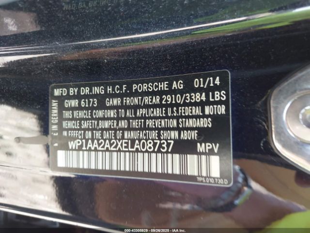 2014 PORSCHE CAYENNE WP1AA2A2XELA08737 Photo 8