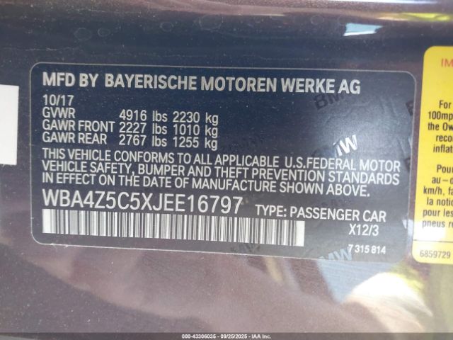 2018 BMW 440I WBA4Z5C5XJEE16797 Photo 8