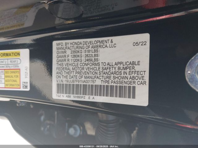 2022 ACURA TLX 19UUB7F91NA001767 Photo 8