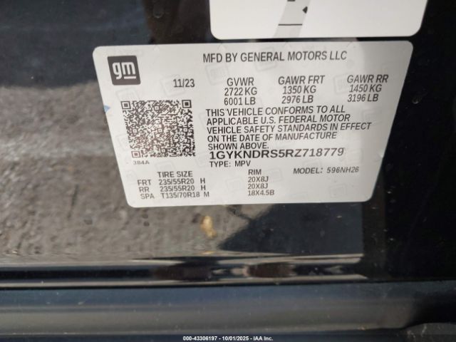 2024 CADILLAC XT5 1GYKNDRS5RZ718779 Photo 8