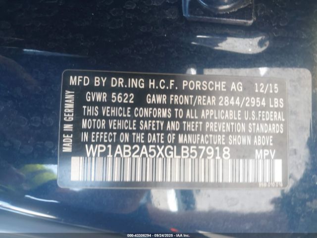 2016 PORSCHE MACAN WP1AB2A5XGLB57918 Photo 8