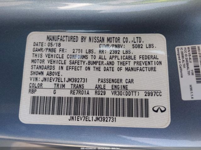 2018 INFINITI Q60 JN1EV7EL1JM392731 Photo 8