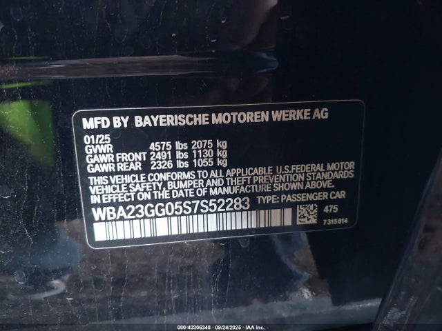 BMW 2025 2025 WBA23GG05S7S52283 Image 9