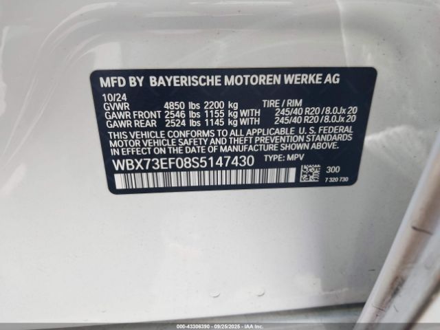 2025 BMW X1 WBX73EF08S5147430 Photo 8