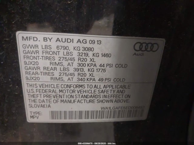 2014 AUDI Q7 WA1LGAFE5ED006453 Photo 8