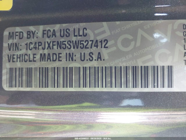 1C4PJXFN5SW527412 Jeep Wrangler