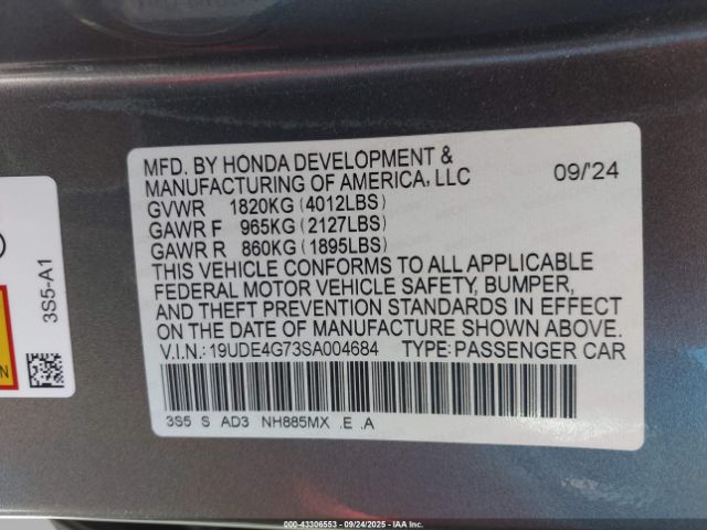 2025 ACURA INTEGRA 19UDE4G73SA004684 Photo 8