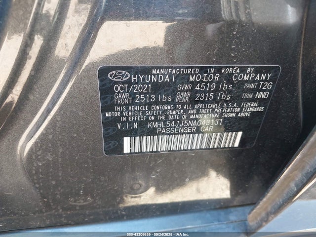 KMHL54JJ5NA043131 Hyundai gdi nu pe