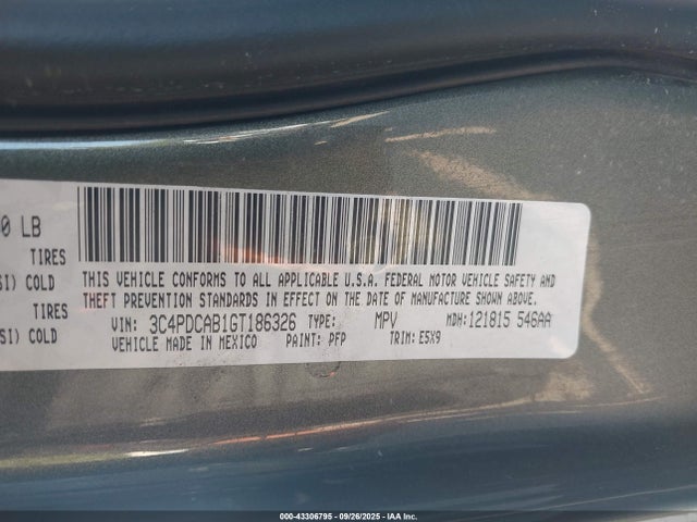 Dodge 2016 2016 3C4PDCAB1GT186326 Image 9