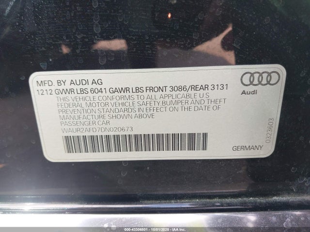 2013 AUDI A8 L WAUR2AFD7DN020673 Photo 8