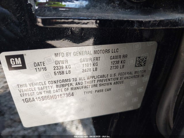 2017 CADILLAC CTS-V 1G6A15S66H0167364 Photo 8