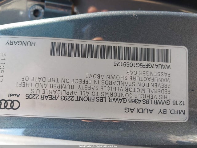 2016 AUDI A3 WAUA7GFF5G1069126 Photo 8