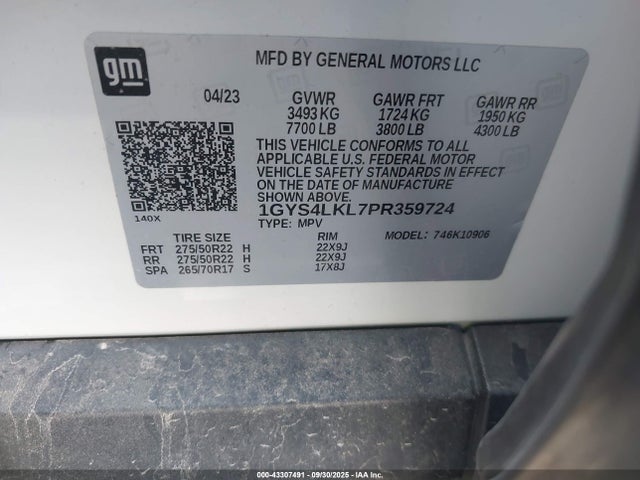 2023 CADILLAC ESCALADE ESV 1GYS4LKL7PR359724 Photo 8