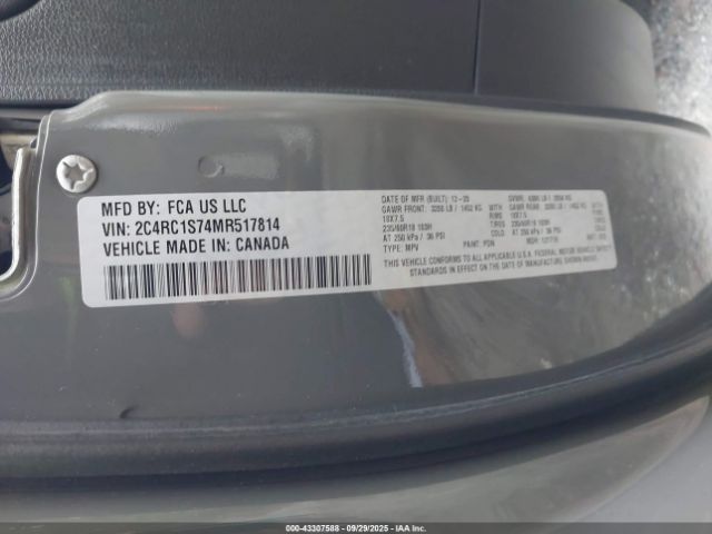 2021 CHRYSLER PACIFICA HYBRID 2C4RC1S74MR517814 Photo 8