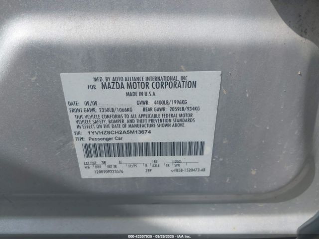 2010 MAZDA MAZDA6 1YVHZ8CH2A5M13674 Photo 8