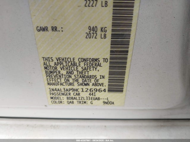 1N4AL3AP9HC126964 Nissan 2017