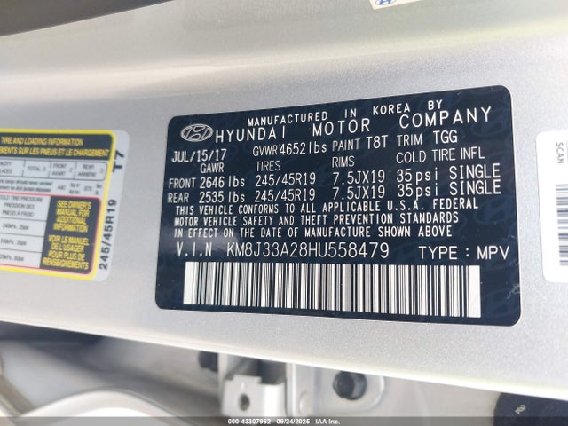KM8J33A28HU558479 Hyundai t-gdi gamma