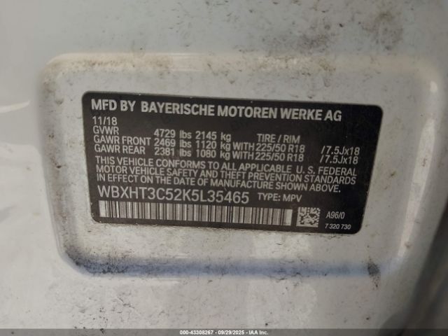 2019 BMW X1 WBXHT3C52K5L35465 Photo 8