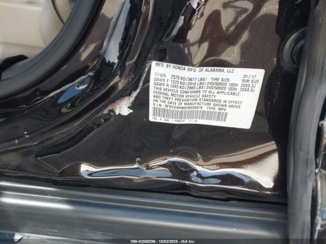 2017 ACURA MDX 5FRYD4H86HB026879 Photo 8