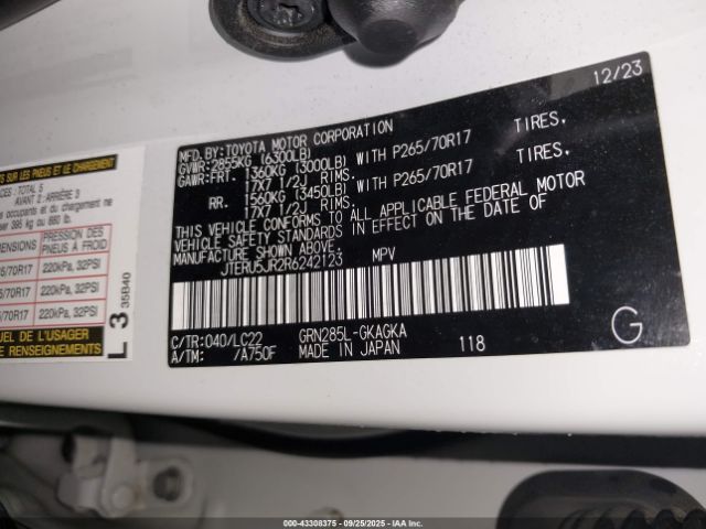 2024 TOYOTA 4RUNNER JTERU5JR2R6242123 Photo 8