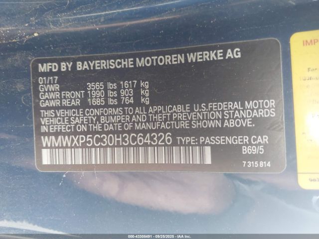 2017 MINI HARDTOP WMWXP5C30H3C64326 Photo 8