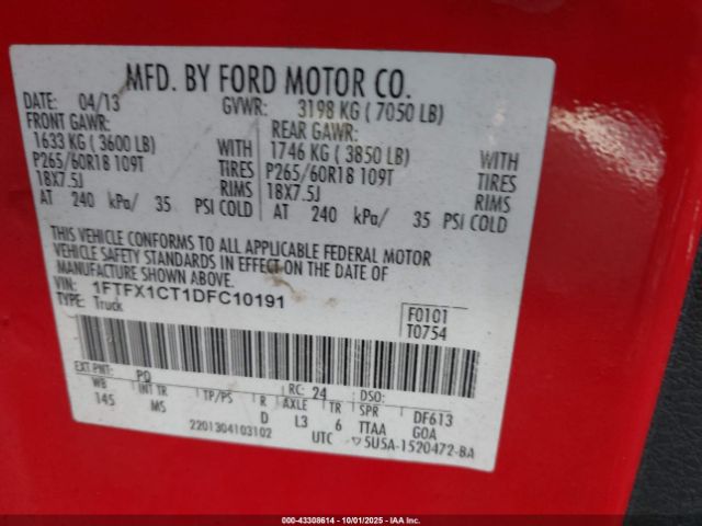 2013 FORD F-150 1FTFX1CT1DFC10191 Photo 8