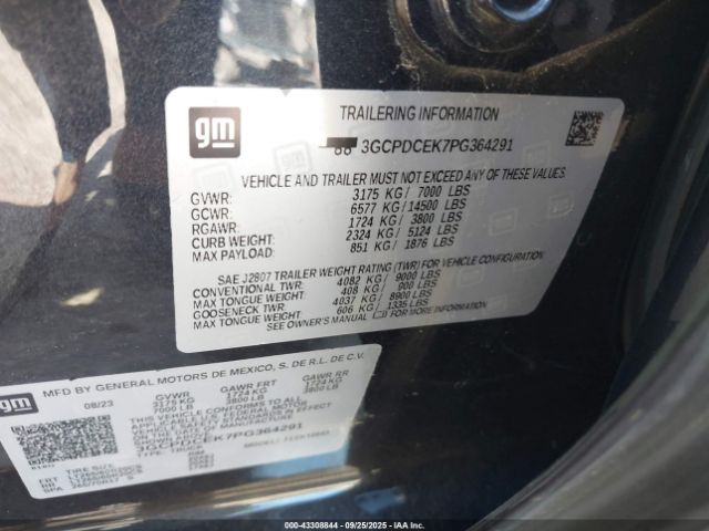 2023 CHEVROLET SILVERADO 1500 3GCPDCEK7PG364291 Photo 8