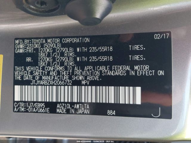 2017 LEXUS NX 200T JTJYARBZXH2066732 Photo 8
