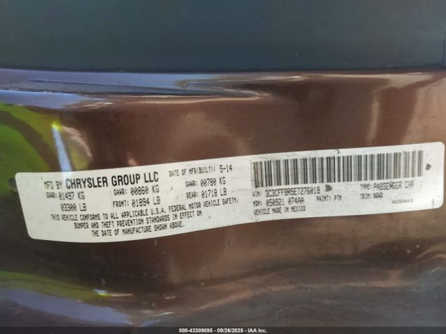 2014 FIAT 500 3C3CFFBR5ET276019 Photo 8