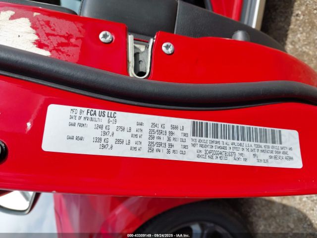 2019 DODGE JOURNEY 3C4PDDGG4KT816373 Photo 8