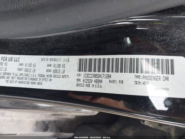 Chrysler 200 2016 1C3CCCAB5GN171284 Image 13