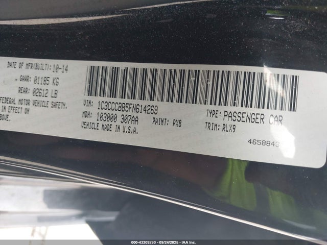 Chrysler 2015 2015 1C3CCCBB5FN614269 Image 9