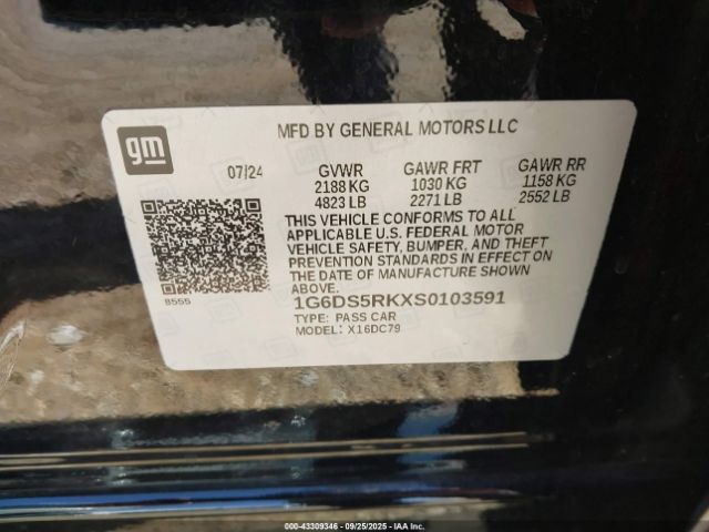 2025 CADILLAC CT5 1G6DS5RKXS0103591 Photo 8