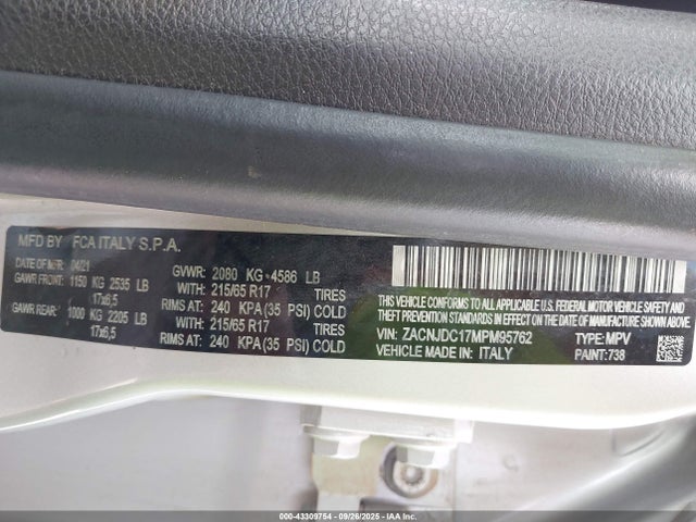 2021 JEEP RENEGADE ZACNJDC17MPM95762 Photo 8