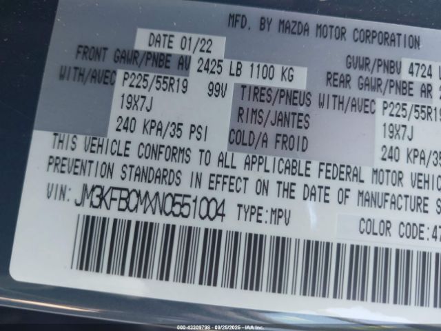 2022 MAZDA CX-5 JM3KFBCMXN0551004 Photo 8