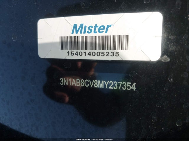 3N1AB8CV8MY237354 Nissan Sentra Sv Xtronic Cvt