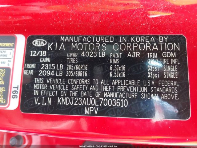 2020 KIA SOUL KNDJ23AU0L7003610 Photo 8