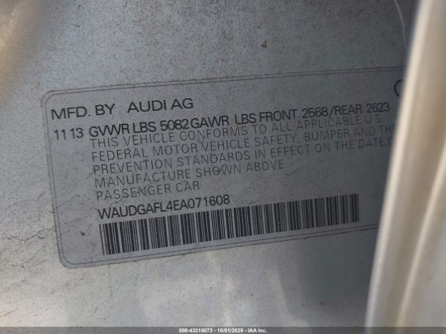 2014 AUDI S4 WAUDGAFL4EA071608 Photo 8