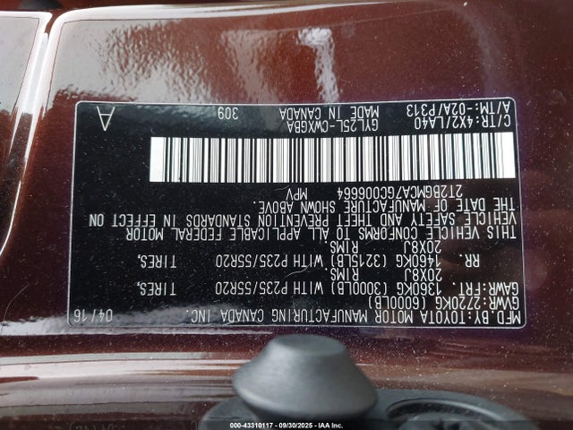 Lexus RX 2016 2T2BGMCA7GC006664 Image 9