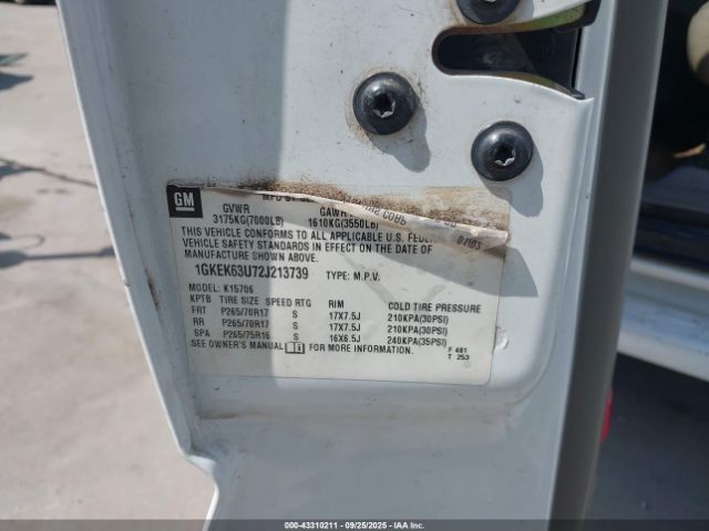 2002 GMC YUKON 1GKEK63U72J213739 Photo 8