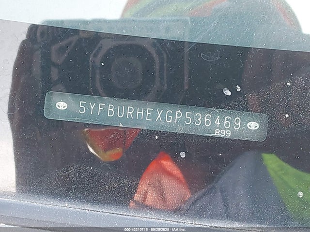 Toyota 2zr-fe 2016 5YFBURHEXGP536469 Image 9