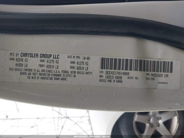 Aukcja sprzedaży 2010 Dodge Charger Sxt, vin: 2B3CA3CV7AH148809, numer aukcji: 43310832