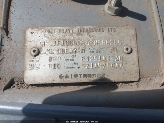 2002 SUBARU IMPREZA JF1GD67592H506265 Photo 8